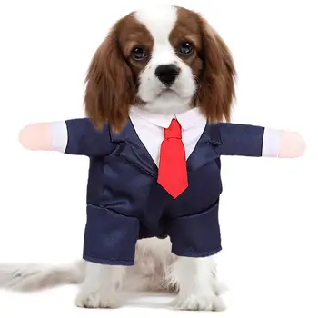 Официальные костюмы для собак Портативный костюм для домашних животных Костюм с галстуком-бабочкой Свадебная рубашка для собак Официальный смокинг Костюм с галстуком-бабочкой для собак для вечеринки Свадьба