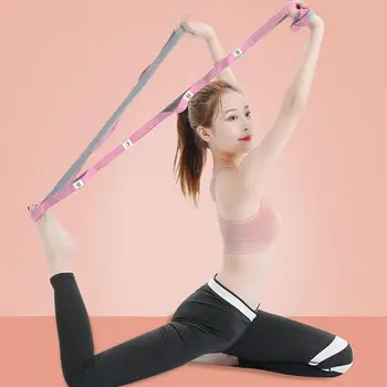 Женский фитнес-ремень, прочный неэластичный ремень для растяжки йоги, для эффективной растяжки ног, многопетлевый физиотерапевтический бандаж