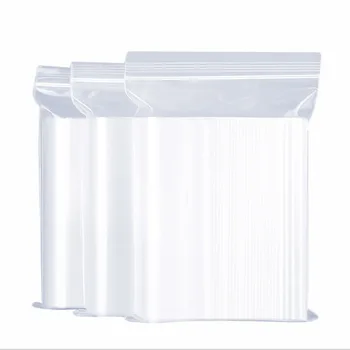 100 Пластиковых пакетов/Прозрачная упаковка Пластиковый пакет Герметичный пакет для хранения на кухне мелких предметов 15x20 см