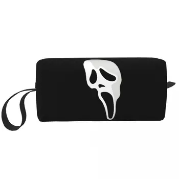 Косметичка Ghostface Scream, женский косметический органайзер для путешествий, сумки для хранения туалетных принадлежностей из фильмов ужасов на Хэллоуин, набор Dopp, футляр-коробка