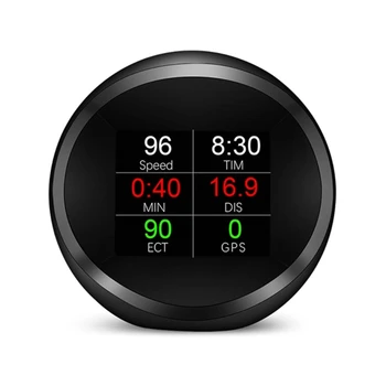 Цифровой измеритель HUD для автомобильного Спидометра, измеряющего температуру, пробег, головной дисплей D7WD