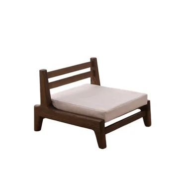 Татами Дзайсу, деревянный японский стул со спинкой, идеально подходящий для чтения, медитации, игр, домашней мебели на балконе для гостиной
