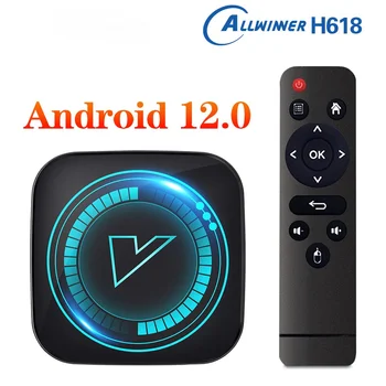 LEMFO H618 Android 12 TV Box Allwinner H618 Четырехъядерный Cortex A53 Поддержка 8K Видео BT Wifi Медиаплеер Google Voice Телеприставка