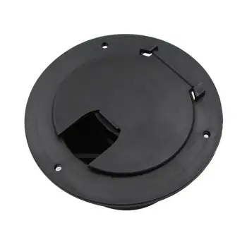 Круглый люк для электрического кабеля, прочный, защищающий от ультрафиолета, диаметром 5,2 дюйма, Люк для шнура питания для дома на колесах, Люк/крышка Черного цвета