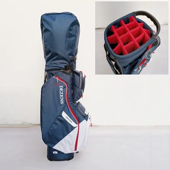 Сумка для гольфа с 14-позиционными верхними разделителями, эргономичная с нейлоновым водонепроницаемым дождевиком, Профессиональная сумка для гольфа