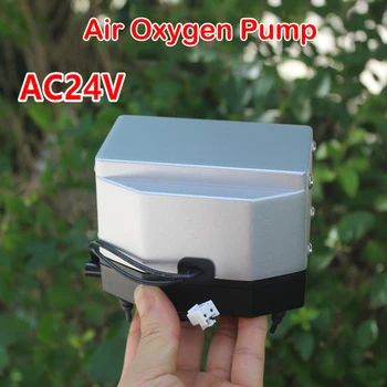 Мини-кислородный насос переменного тока с кислородным насосом высокой мощности, воздушный насос AC24V, воздушный насос для аквариума с рыбками, насос для насыщения кислородом аквариума