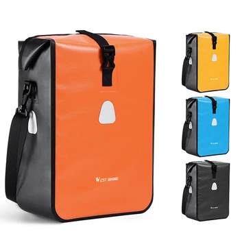 Велосипедные сумки WEST BIKING, 15-литровая сумка-багажник для велосипеда, водонепроницаемая переносная грузовая седельная сумка, профессиональные задние корзины