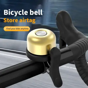 Велосипедный звонок с противоугонным позиционированием, подставка для звонка из алюминиевого сплава для горного велосипеда, держатель Apple Airtag, чехол для аксессуаров для велосипедов