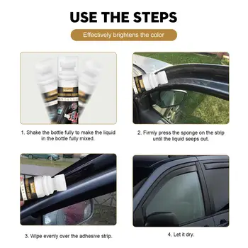 2/3 Средство для восстановления автомобильных резиновых уплотнений для обслуживания стекол и капотов