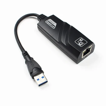 Адаптер USB 3.0 Gigabit Ethernet Проводная сетевая карта USB Rj45 Lan 1000 Мбит/с для портативных ПК