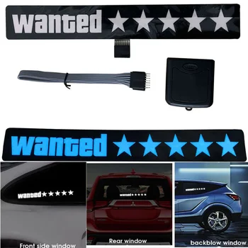 Креативные светящиеся автомобильные наклейки gta5 wanted СВЕТОДИОДНЫЕ автомобильные наклейки поздравительная наклейка на окно автомобиля Gta 5-star Gesture stickers