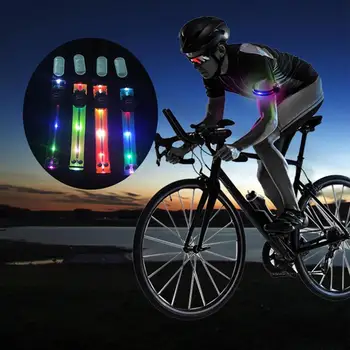 Повязка для ночного бега, светодиодная подсветка, Спорт на открытом воздухе, ремень безопасности на батарейках, предупреждающий браслет для рук и ног, Велосипедный фонарь