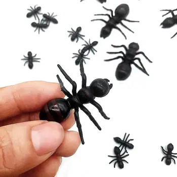 Поддельные Муравьи Имитация игрушки-розыгрыша для вечеринки в честь Хэллоуина, 50 шт. Имитация реалистичной игрушки-муравья