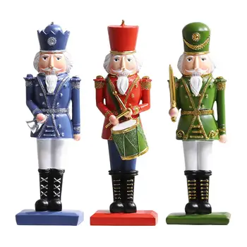 12-дюймовый Рождественский солдатик-щелкунчик, Кукольная фигурка Кукольной игрушки, Деревянный солдатик-щелкунчик для украшения рабочего стола