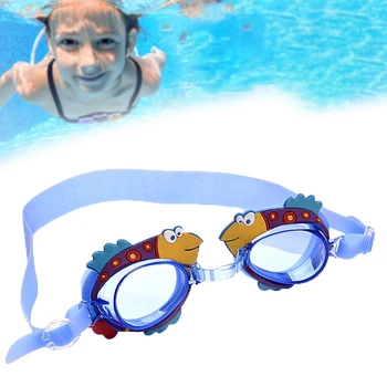 Профессиональные очки для плавания с героями мультфильмов для девочек, очки для плавания с затычкой для ушей, водонепроницаемые противотуманные очки для плавания для детей, подарки для детей