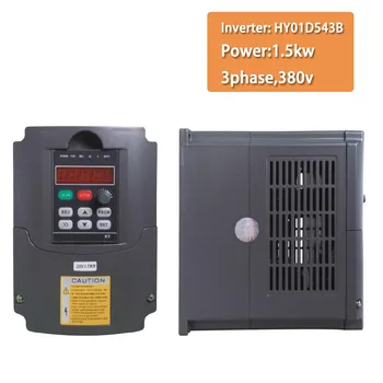 HAOJIAYI 380v 1.5kw Частотно-регулируемый привод VFD VFD Инвертор 3HP 380v Входной сигнал 3HP для регулирования частоты вращения двигателя шпинделя