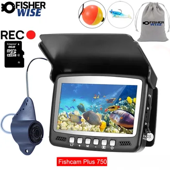 новая 4,3-дюймовая Рыболовная камера plus750 DVR-рекордер fish Alarm с 5-кратным УВЕЛИЧЕНИЕМ, комплект видеокамер для рыбалки, эхолот для подводной рыбалки