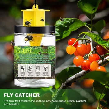 Подвесная ловушка для мух Одноразовая сумка для ловли насекомых, привлекающая мух, ловушка для комаров, ловушка для ос, ловушка для мух для столовых/туалетов