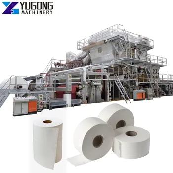 Высокоскоростная автоматическая машина для производства туалетной бумаги для малого бизнеса YG Полная линия с машиной для разрезания и перемотки