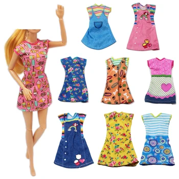 Детская игрушка ручной работы, модная кукольная одежда, аксессуары для мини-кукол, нарядное платье для Барби, новогодние подарки, подарок