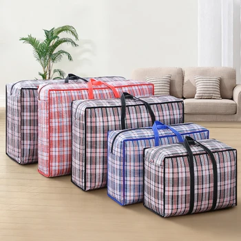 Многофункциональная сумка для упаковки багажа большой емкости, пылезащитная тканая сумка, Хлопковое одеяло, органайзер для одежды, сумка для переноски в общежитии