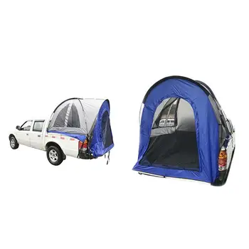 Палатка-кровать для пикапа Двухслойные палатки для пикапа на 2 персоны Полноразмерная короткая и обычная кровать на 5-6,5 футов спереди