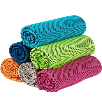 Охлаждающее полотенце из 6 упаковок, мягкое дышащее ледяное спортивное полотенце, впитывающие быстросохнущие полотенца для занятий йогой, спортом, фитнесом
