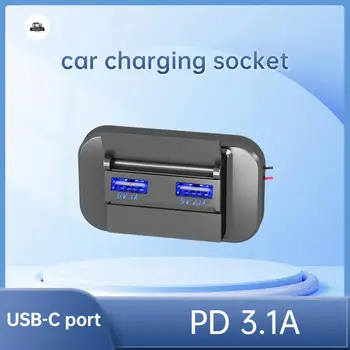 PD Type C С Двумя USB-Портами Быстрая Зарядка Автомобильного Автобусного Зарядного Устройства Адаптер Питания 12V/24V USB Power Panel С Разъемом Для Морских Мотоциклов