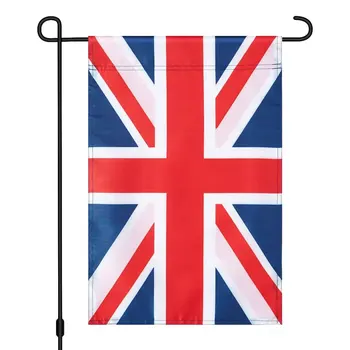 Новая Национальность Британские Садовые Флаги Искусственный Двусторонний Печатный Баннер для Украшения Домашнего Сада и Вечеринки