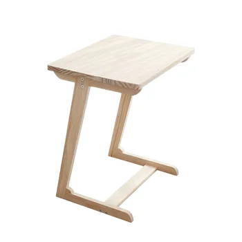 Офисный стол из массива дерева, простота, Современная мебель, Домашний Квадратный Маленький приставной столик, на котором можно разместить компьютер
