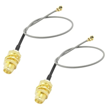 2X Разъемный кабель U.FL IPX-SMA с косичкой 1,13 мм для сети Wifi