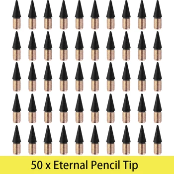 50шт Сменный наконечник карандаша Головка для карандашного наконечника для неограниченного количества записей Ручка без чернил Ручка