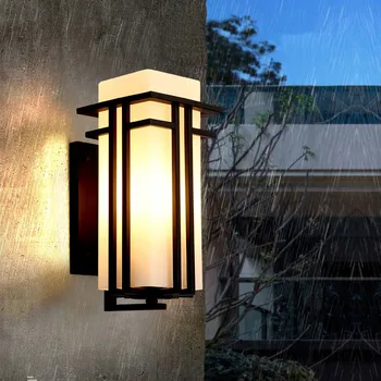 Гостиная, большое уличное настенное бра, светодиодный садовый светильник, современный внешний настенный светильник, Водонепроницаемый внутренний свет, Балкон, крыльцо, светильники