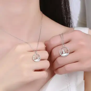 Стильное ожерелье-цепочка, прочное ожерелье с подвеской, устойчивое к царапинам, подарок на День Святого Валентина, женское ожерелье с маленькой лисой