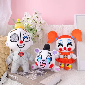 Кавайный плюшевый мишка FNAF ночная игра периферийная кукла девочка-клоун Мягкая игрушка детский подарок