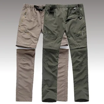 Летние Съемные Быстросохнущие брюки-карго Мужские Водонепроницаемые Военные Активные Многофункциональные карманы Уличные Длинные брюки Повседневные брюки