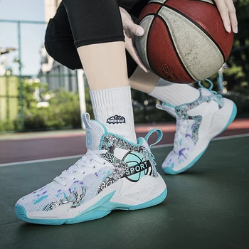 BXBR 2023 новая мужская баскетбольная обувь 31-45, Мужская женская Дышащая нескользящая спортивная обувь, спортивные кроссовки, обувь для девочек