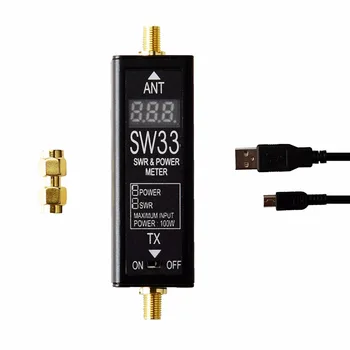 SURECOM SW33 Mini Power & SWR Meter VHF/UHF Портативный Тестер для Радиолюбителей Двусторонней Радиосвязи с Радиоантенной Mini Tester Counter