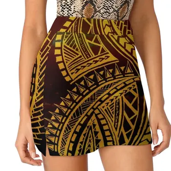 Sunset Polynesian Tribal Светонепроницаемая брючная юбка юбки для женщин 2023 платье женские летние шорты для женщин