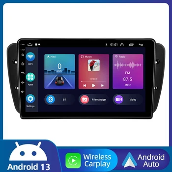 2 Din Android 13 Авторадио Для Seat Ibiza 6J 2009 2010-2013 Carplay Автомобильный Мультимедийный GPS 2din Авторадио WIFI 4G Стерео DVD