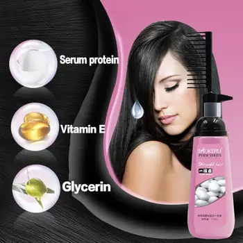 Крем для выпрямления волос Питательный быстро разглаживающий коллагеновый крем для выпрямления волос для женщин Keratin Hair Treatment Strai T1V6