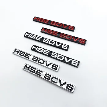 3D Буквы ABS Эмблема HSE SDV6 Edition для Range Rover Значок багажника автомобиля Наклейка с логотипом Хром Серебристый Черный Красный