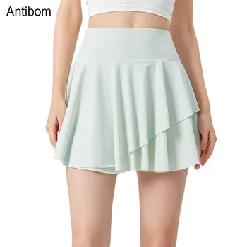 Солнцезащитный крем Antibom Спортивная одежда для гольфа Женская короткая юбка Спортивная юбка Быстросохнущая плиссированная юбка с высокой талией