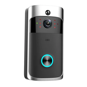 Видеодомофон V5, беспроводной дверной звонок WiFi, голосовой домофон 1080P, интеллектуальная камера Обнаружения движения, водонепроницаемый домофон домашней безопасности