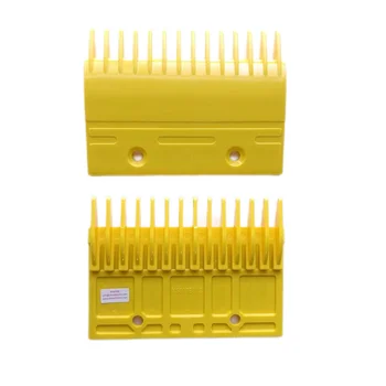 YS017B313 Желтая Пластиковая Гребенчатая Пластина для Деталей Эскалатора 14T L = 127 мм W = 94 мм