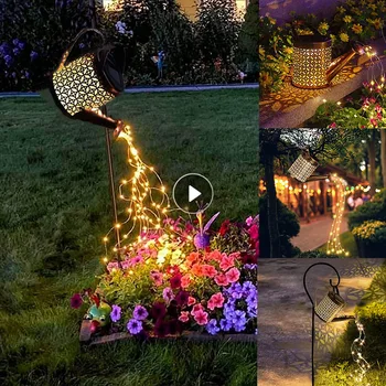 Солнечная Светодиодная Лейка Light Sprinkles Fairy Водонепроницаемый Душ LED Light Lantern для Наружного Освещения Сада, Газона, Ландшафтной Лампы
