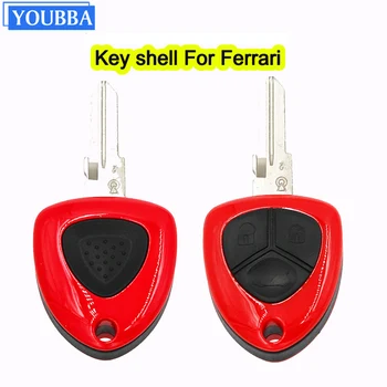 YOUBBA 1/3 Кнопка Неразрезанное Пустое Лезвие Smart Remote Key Cover Чехол Замена Брелка Shell Для Ferrari 458 F430 612