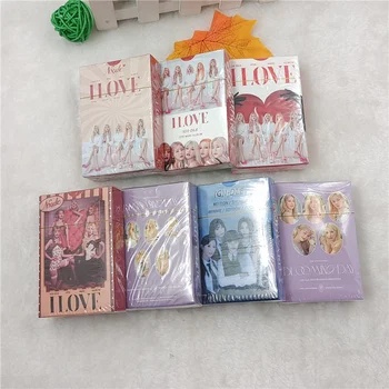 Альбом юбилейных открыток Kpop GIDLE Lomo (G) I-DLE Girls Burn, фотокарточка, открытка с Минни, подарок фанатам, 55 шт./компл.