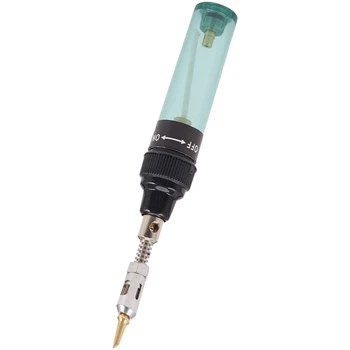 Аккумуляторный паяльник с горелкой MT-100, ручка для паяльника с бутановым газом (зеленая)