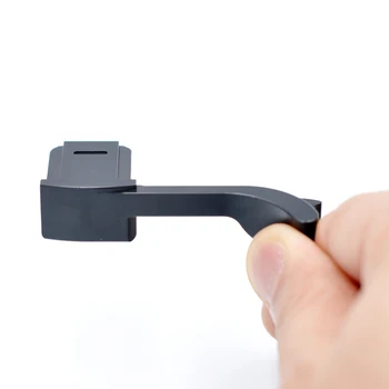 Металлическая рукоятка для горячего башмака с большим пальцем для камеры Leica Q2, кронштейн для горячего башмака, черный